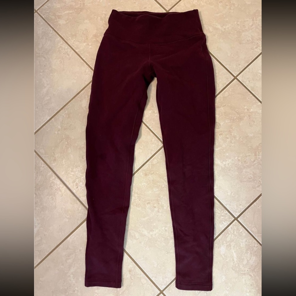 Lululemon thermal leggings size 4